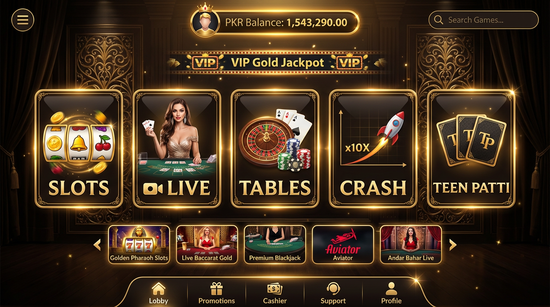 Main screen of Jeet 777 casino page for PK players